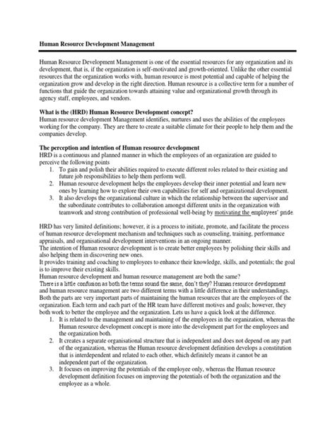 Image result for Objectives of Human Resource Development PDF