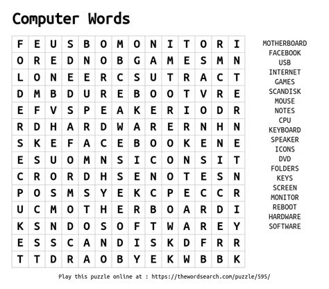 Image result for Computer Word Search