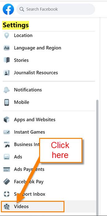 Image result for Settings Menu for Facebook
