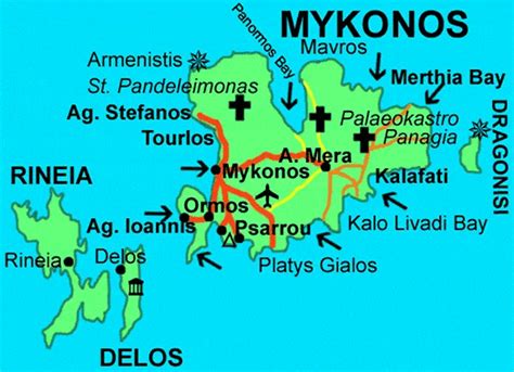 Image result for Mykonos Travel Map