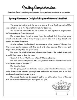 Image result for Reading Comprehension 3rd Grade Spring