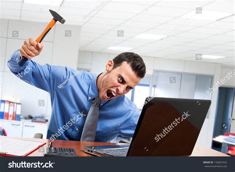 Afbeeldingsresultaten voor Guy Raging at Computer