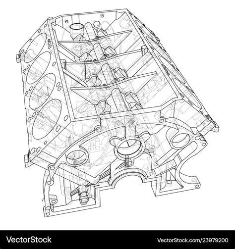 Image result for Engine Block Modeling Geometry 3D