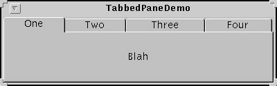 Toradh íomhá ar Swing Java Tabbed Pane Non-Basic