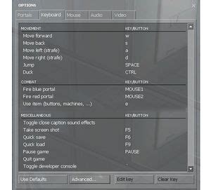 Image result for Simple Controls Menu