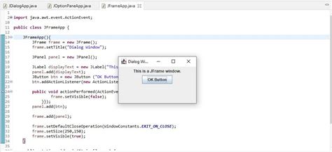 Image result for Dialog in Java