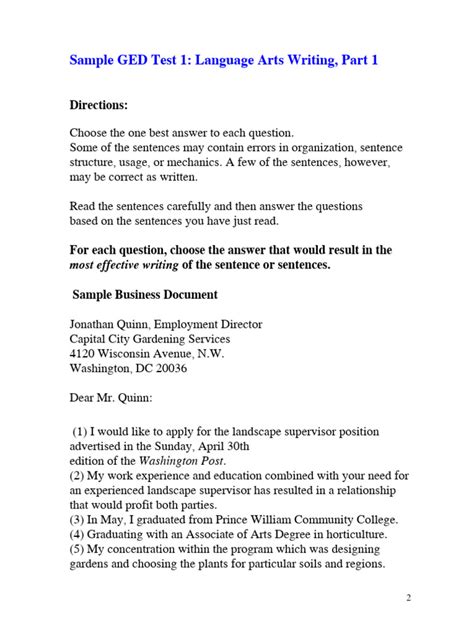 GED Mock Test に対する画像結果