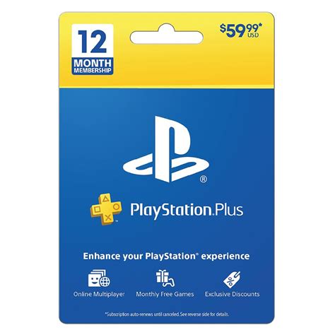 Sony PlayStation Plus Gift Card 12 Month | Walgreens