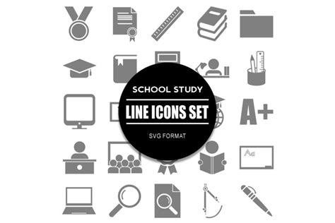 Image result for Study Icon Set Color-Coded