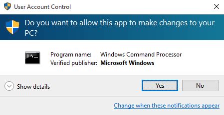 Toradh íomhá ar User Account Run Command Win 10
