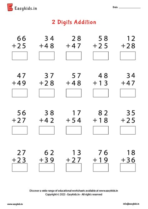 Image result for Addition 4 Digit with Carrying Worksheet