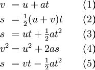 Image result for Linear Motion Equations Physics