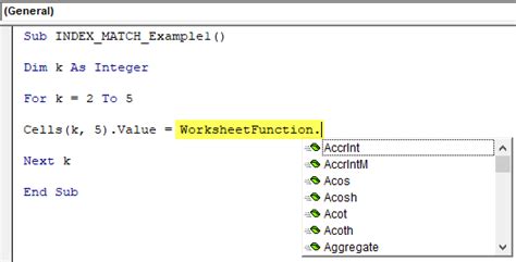 Image result for Index MATCH VBA