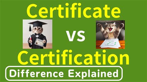 Image result for Certificate vs Certification