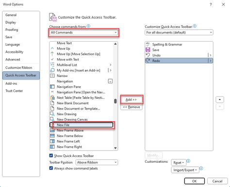 Image result for Access Toolbar Options