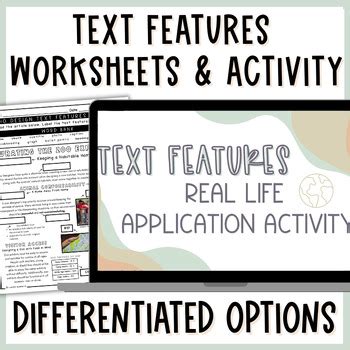 Image result for Identifying Text Features Worksheet