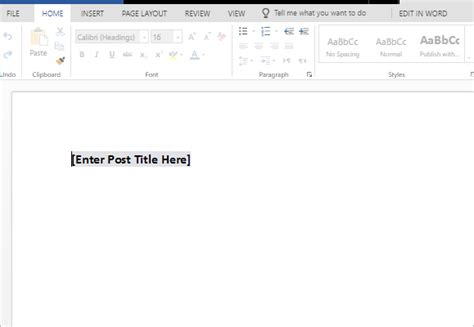 Blog Style in Word に対する画像結果