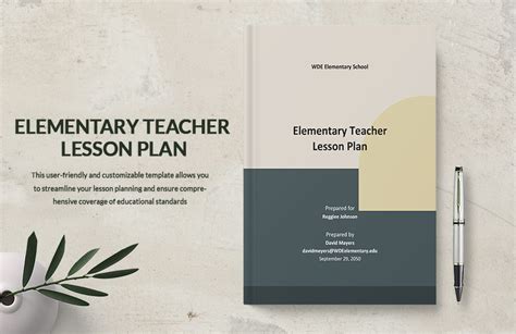Free Elementary Lesson Plan Templates, Editable and Printable
