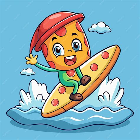 Image result for Pizza Floating On Water Cartoon
