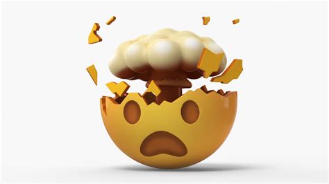 Image result for Exploding Skull. Emoji PNG