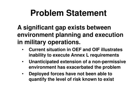 Image result for Sample Problem Statement Army