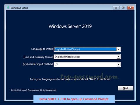 Image result for Windows Server Manager 2019 Installation Boot Menu