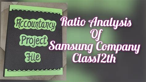 Class 12 Accountancy Accounting Ratios Project に対する画像結果