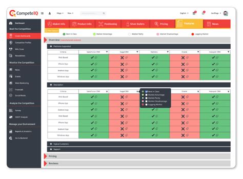 Image result for Competitor Comparison Card