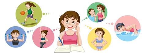 Toradh íomhá ar Girl Learning Vector