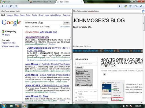 Afbeeldingsresultaten voor Open Two Brosers Chrome Split Screen