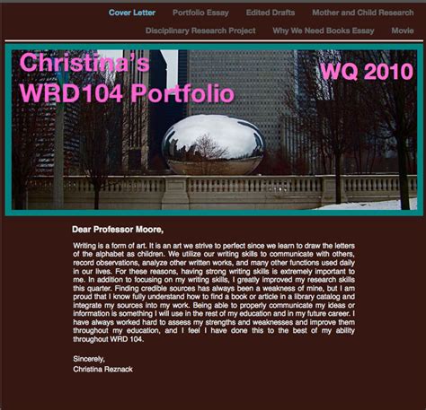 ePortfolio Examples に対する画像結果