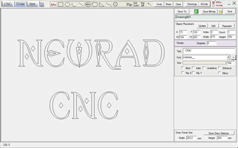 Toradh íomhá ar G-Code Drawing Software