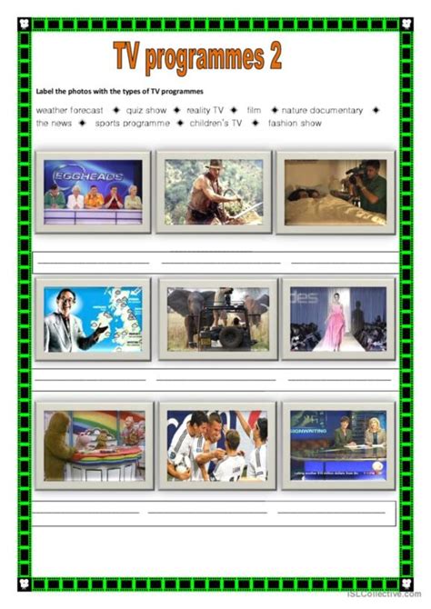 Image result for TV Programme Worksheet