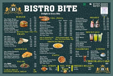 Image result for Bistro Restaurant Menu