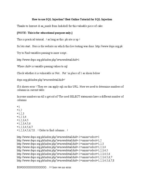 Image result for How to SQL Inject