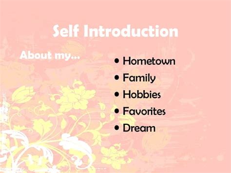 Image result for Self Intro