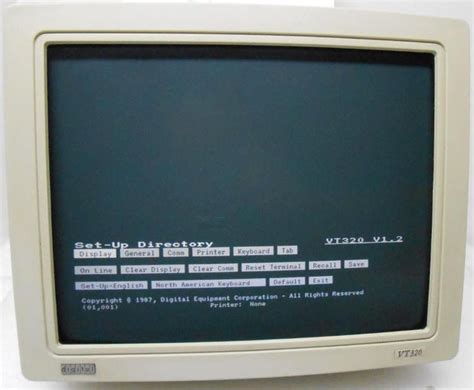 Toradh íomhá ar Dec VT320 Terminal