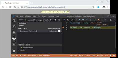 Debugging React TypeScript in vs Code に対する画像結果