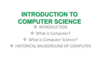 Image result for Computer Science Introduction Page Project