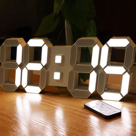 Image result for LED Digital Clock White