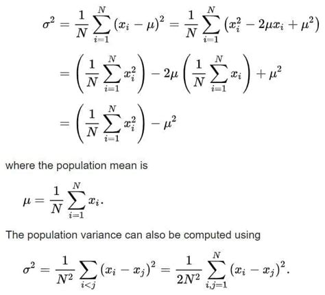 Population vs Sample Variance Formula に対する画像結果