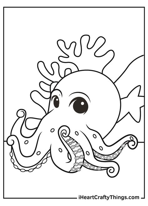 Image result for Octopus Colouring In
