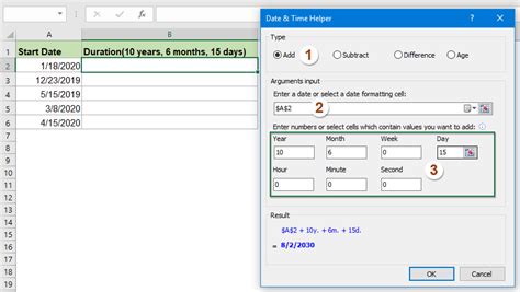 Image result for Excel Date Calculation