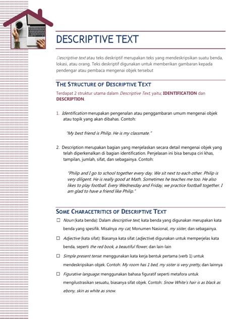 Image result for Catatan Descriptive Text