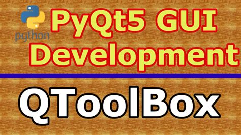 Python PyQt Tool Box-साठीचा प्रतिमा निकाल
