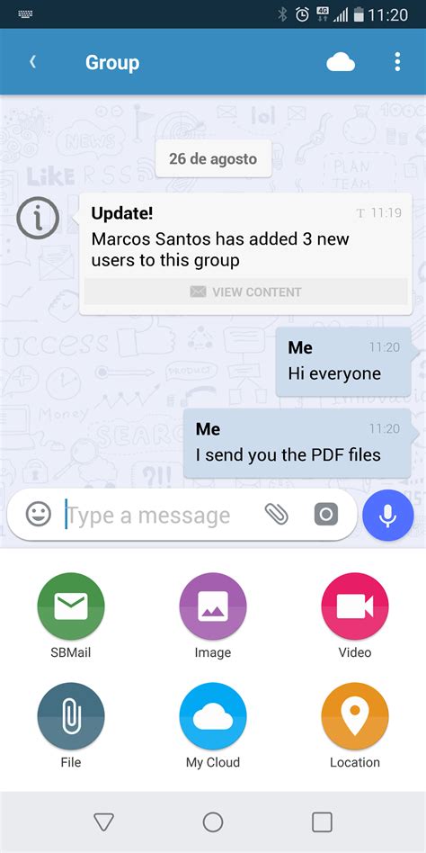 Toradh íomhá ar Work Collage Messaging App