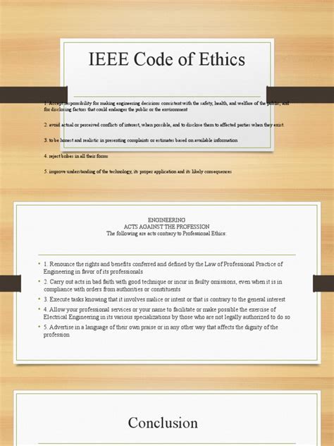Résultat d’images pour EC Code of Ethics Printable