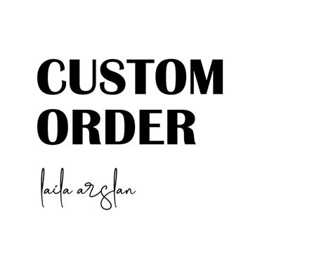 Image result for Images for Custom Order