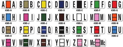 Image result for Color-Coded Letters