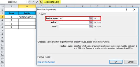Afbeeldingsresultaten voor Choose Function in Excel Formula